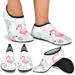 Cute Flamingo Pattern Aqua Shoes