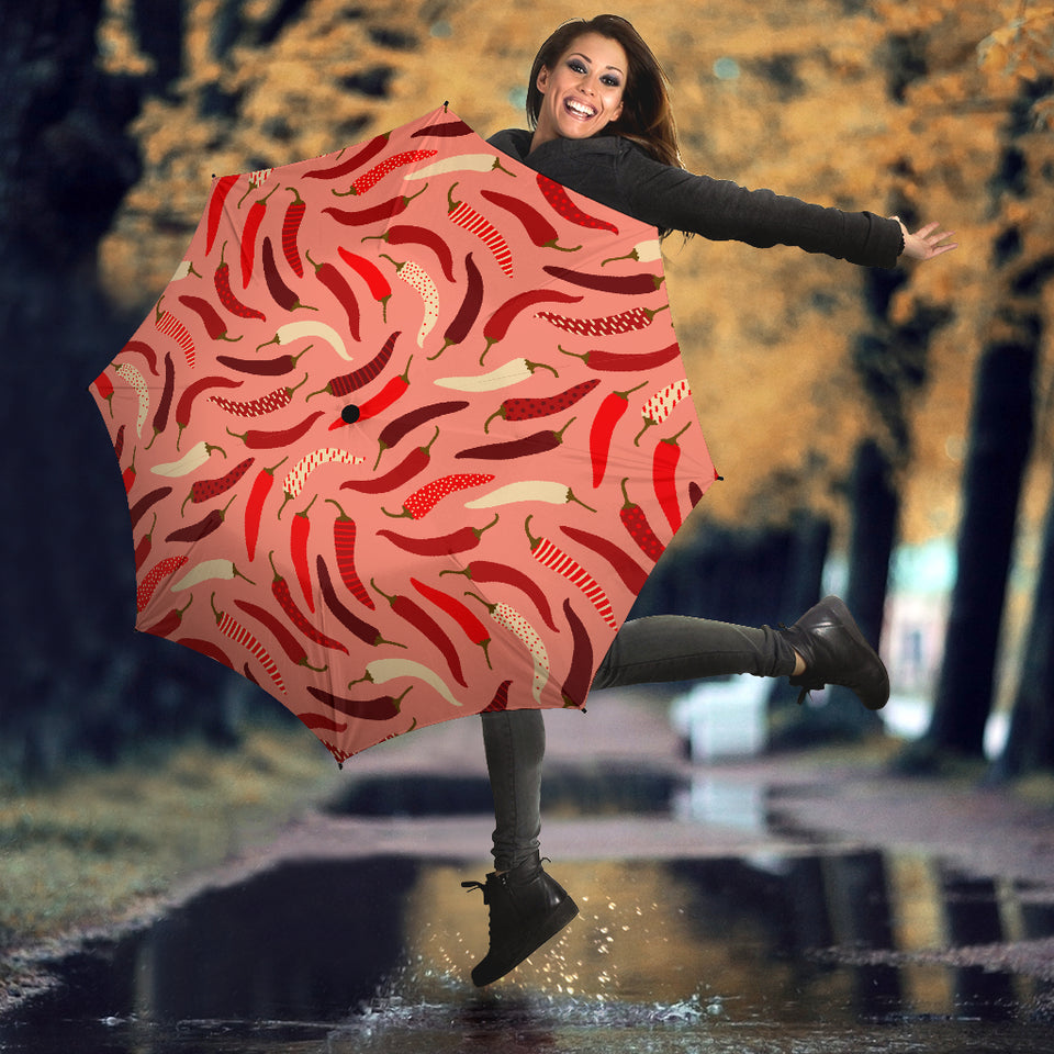 Beautiful Chili Peppers Pattern Umbrella