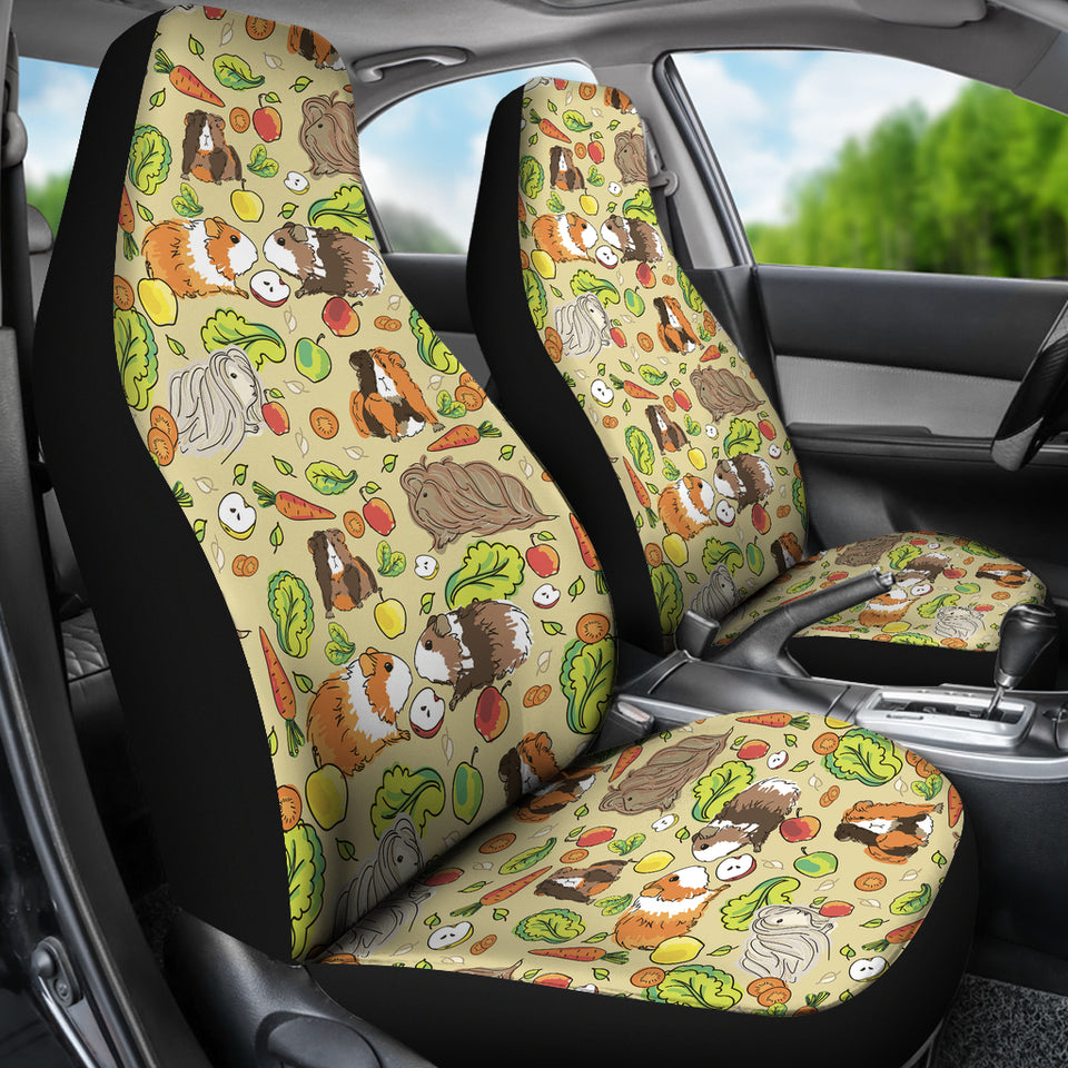 Guinea Pig Pattern Print Design 04 Universal Fit Car Seat Covers