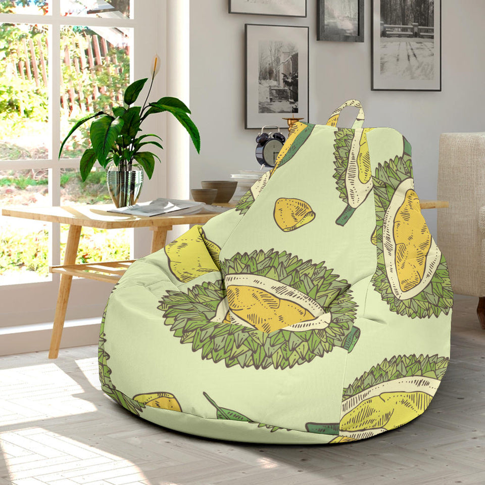 Durian Leaves Pattern Background Bean Bag Cover