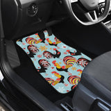 Rooster Chicken Cock Snowfalke Front And Back Car Mats