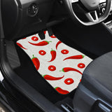 Chili Pattern Front And Back Car Mats