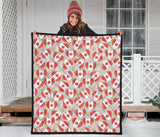 Canada Pattern Print Design 01 Premium Quilt