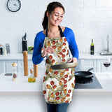 Red Tulips And Daffodils Pattern Adjustable Apron
