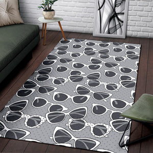 Sun Glasses Pattern Print Design 04 Area Rug