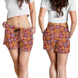 Gear Pattern Print Design 04 Women Shorts
