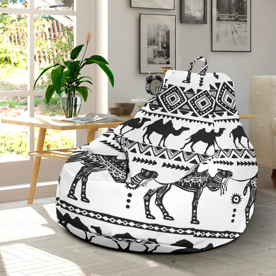 Camel Polynesian Tribal Pattern Bean Bag Cover