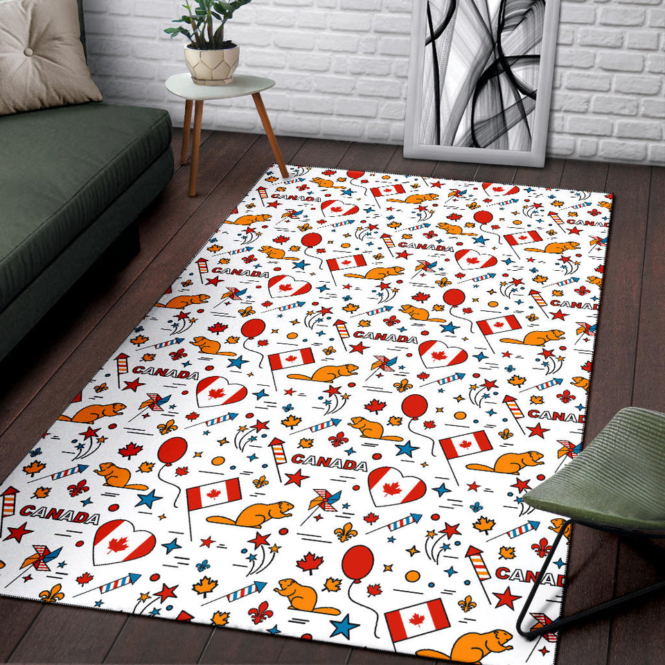 Canada Pattern Print Design 03 Area Rug
