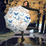 Blue Butterfly Pattern Umbrella