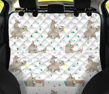 Cute Rhino Pattern Background Dog Car Seat Covers