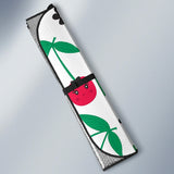 Cherry Pattern White Background Car Sun Shade