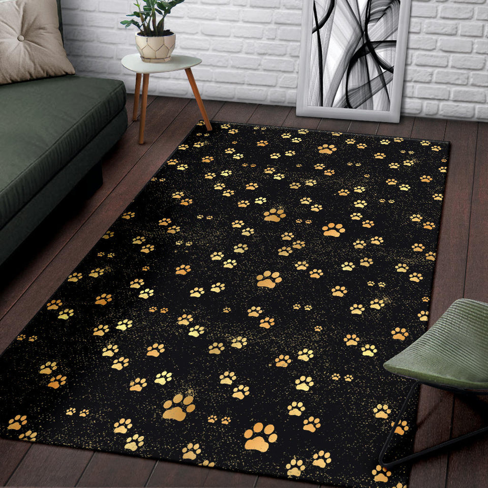 Dog Paws Pattern Print Design 05 Area Rug
