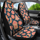 Christmas Gingerbread Cookie Pattern Universal Fit Car Seat Covers