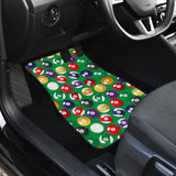 Billiard Ball Pattern Print Design 02 Front Car Mats