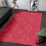 Skate Board Pattern Print Design 01 Area Rug