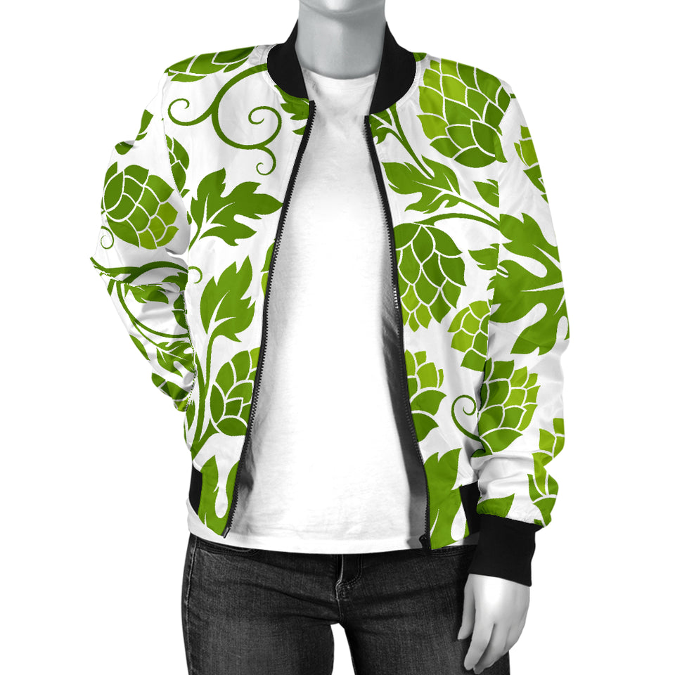 Hop Design Pattern Women'S Bomber Jacket