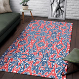 Eiffel Tower Pattern Print Design 02 Area Rug