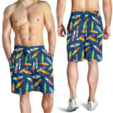 Surfboard Pattern Print Design 01 Men Shorts