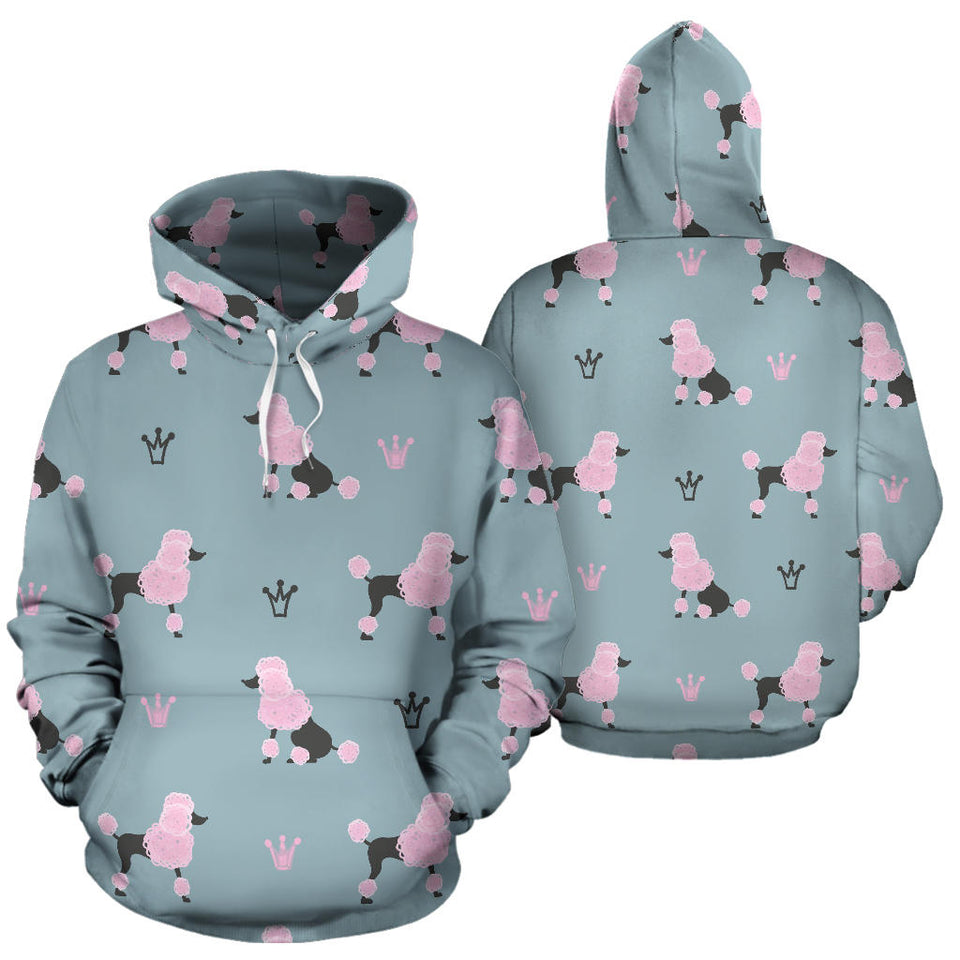 Poodle Dog Pattern Men Women Pullover Hoodie