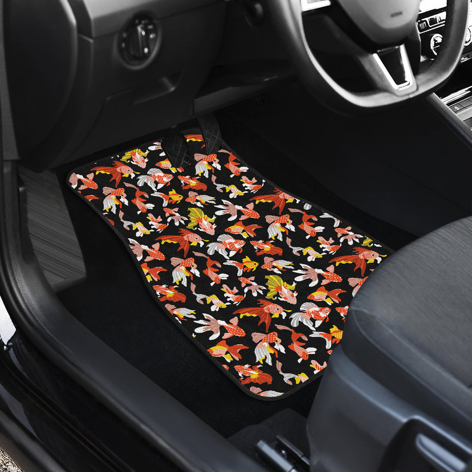 Goldfish Pattern Print Design 03 Front Car Mats
