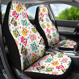 Color Cute Owl Pattern Universal Fit Car Seat Covers