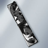 Crow Illustration Pattern Car Sun Shade