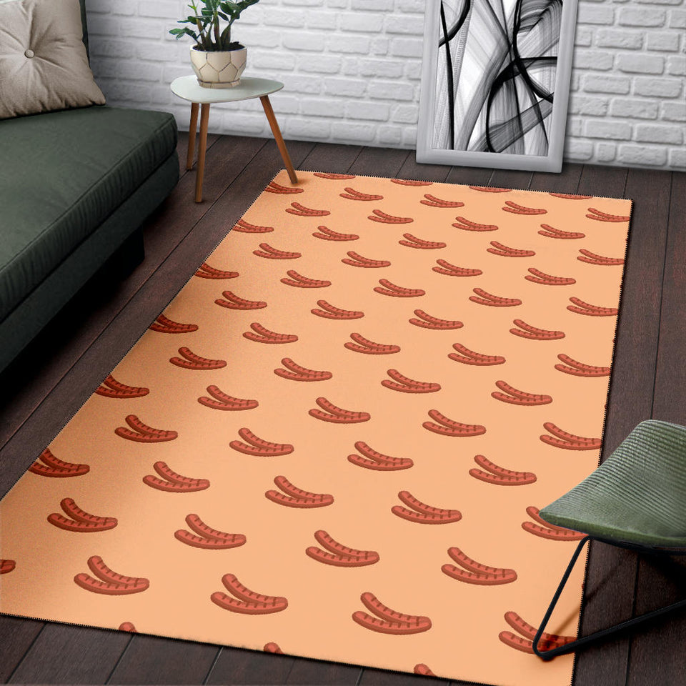 Sausage Pattern Print Design 03 Area Rug