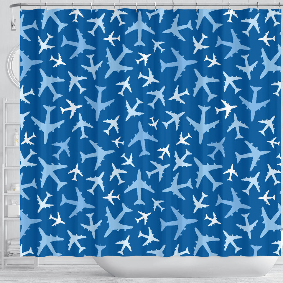 Airplane Pattern In The Sky Shower Curtain Fulfilled In US
