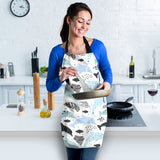 Cute Dolphins Childish Style Pattern Adjustable Apron