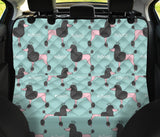Poodle Dog Green Background Dog Car Seat Covers