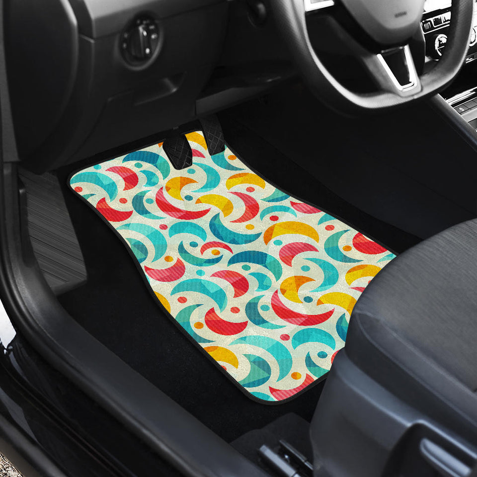 Colorful Moon Pattern Front Car Mats
