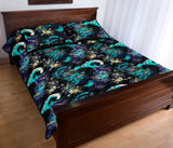 Dragon sea wave pattern Quilt Bed Set
