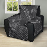 Beer hand drawn pattern Recliner Cover Protector