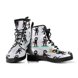 Cute Ninja Katana Sword Pattern Leather Boots