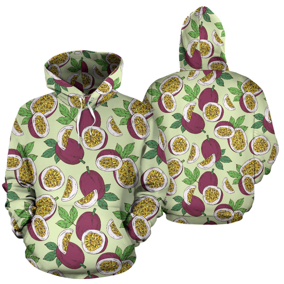 Passion Fruit Pattern Men Women Pullover Hoodie