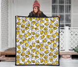 Beer Design Pattern Premium Quilt