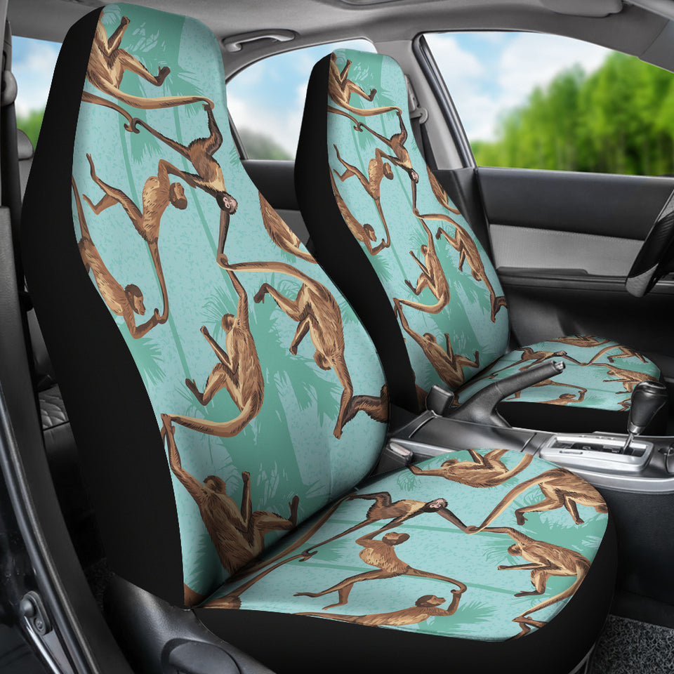 Monkey Palm Tree Background Universal Fit Car Seat Covers