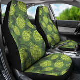 Hop Pattern Hop Cone Background Universal Fit Car Seat Covers