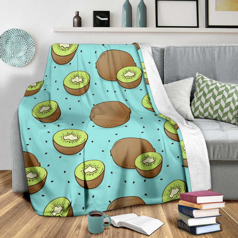 Kiwi Blue Background Premium Blanket