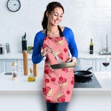 Cake Cherry Pattern Adjustable Apron