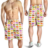 Hippopotamus Pattern Print Design 01 Men Shorts