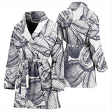 Guava Tropical Hand Drawn Pattern Women'S Bathrobe