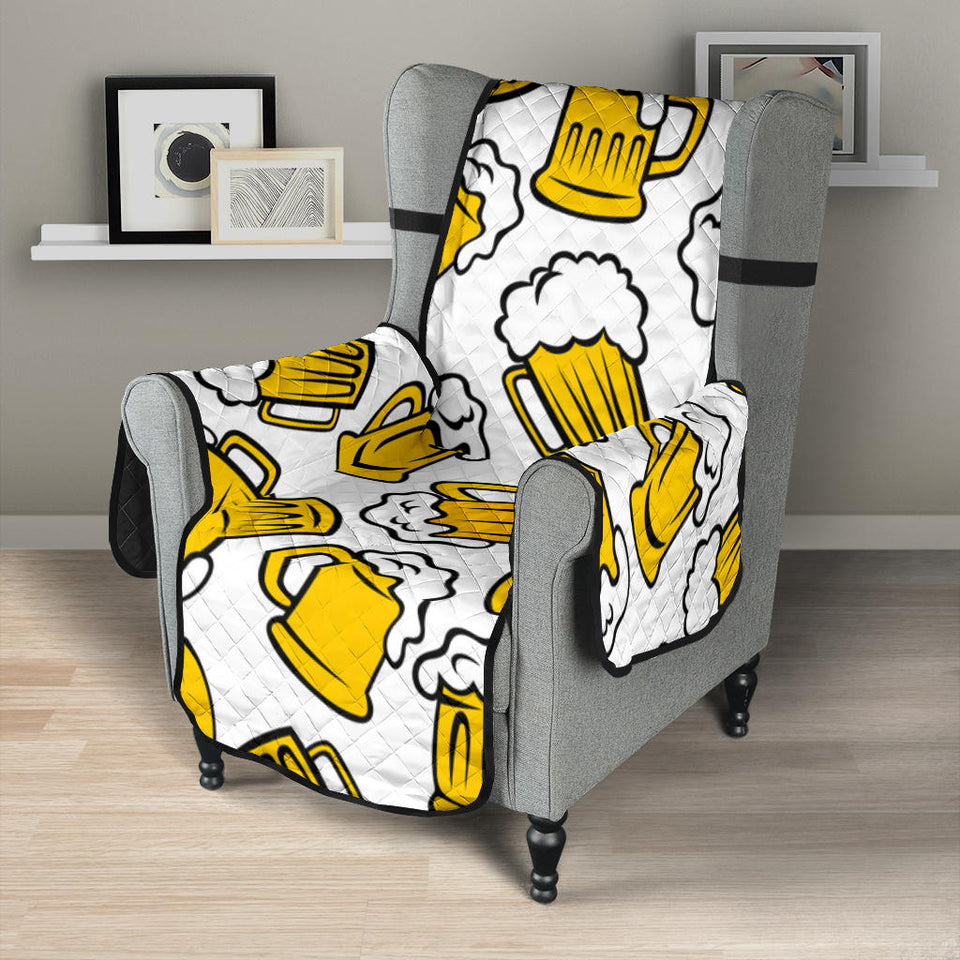 Beer design pattern Chair Cover Protector