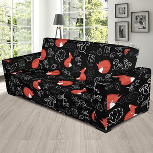 Fox Sleeping Fox Pattern Sofa Slipcover