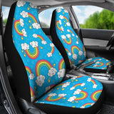 Rainbows Sky Clouds Pattern  Universal Fit Car Seat Covers