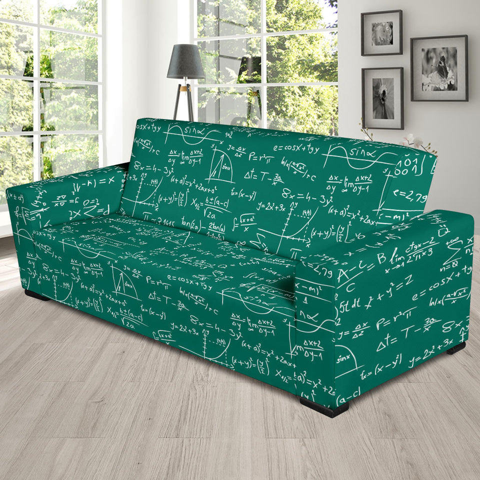 Math Pattern Print Design 01 Sofa Slipcover