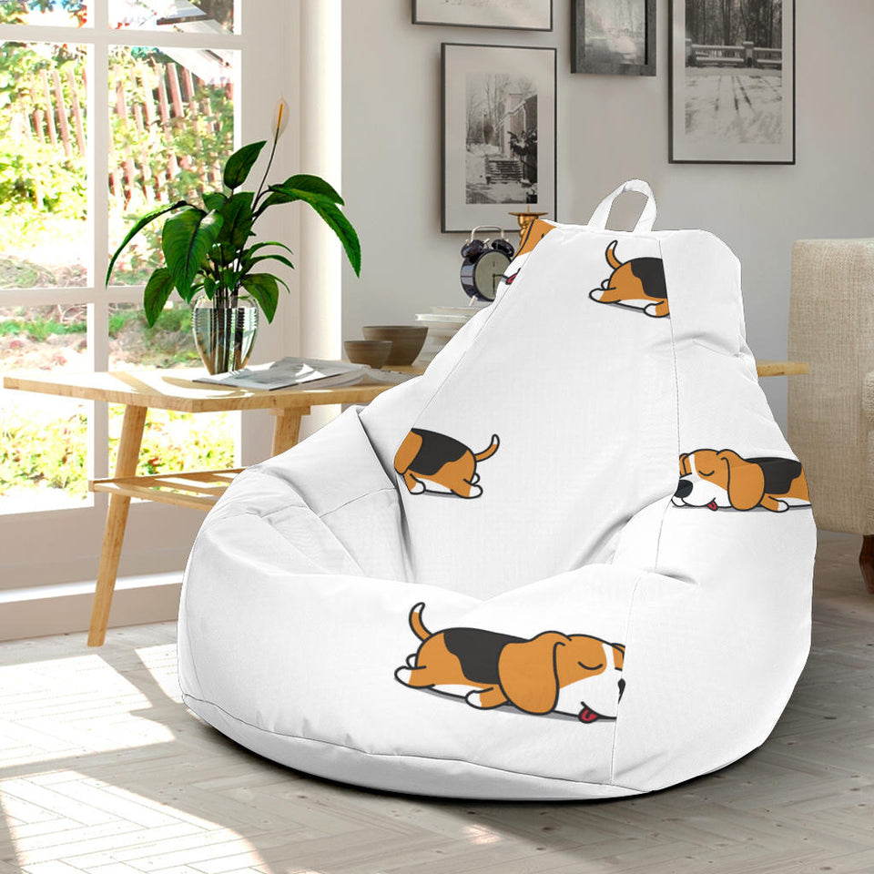 Cute Beagle Dog Sleeping Pattern Bean Bag Cover