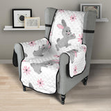 Watercolor cute rabbit pattern Chair Cover Protector