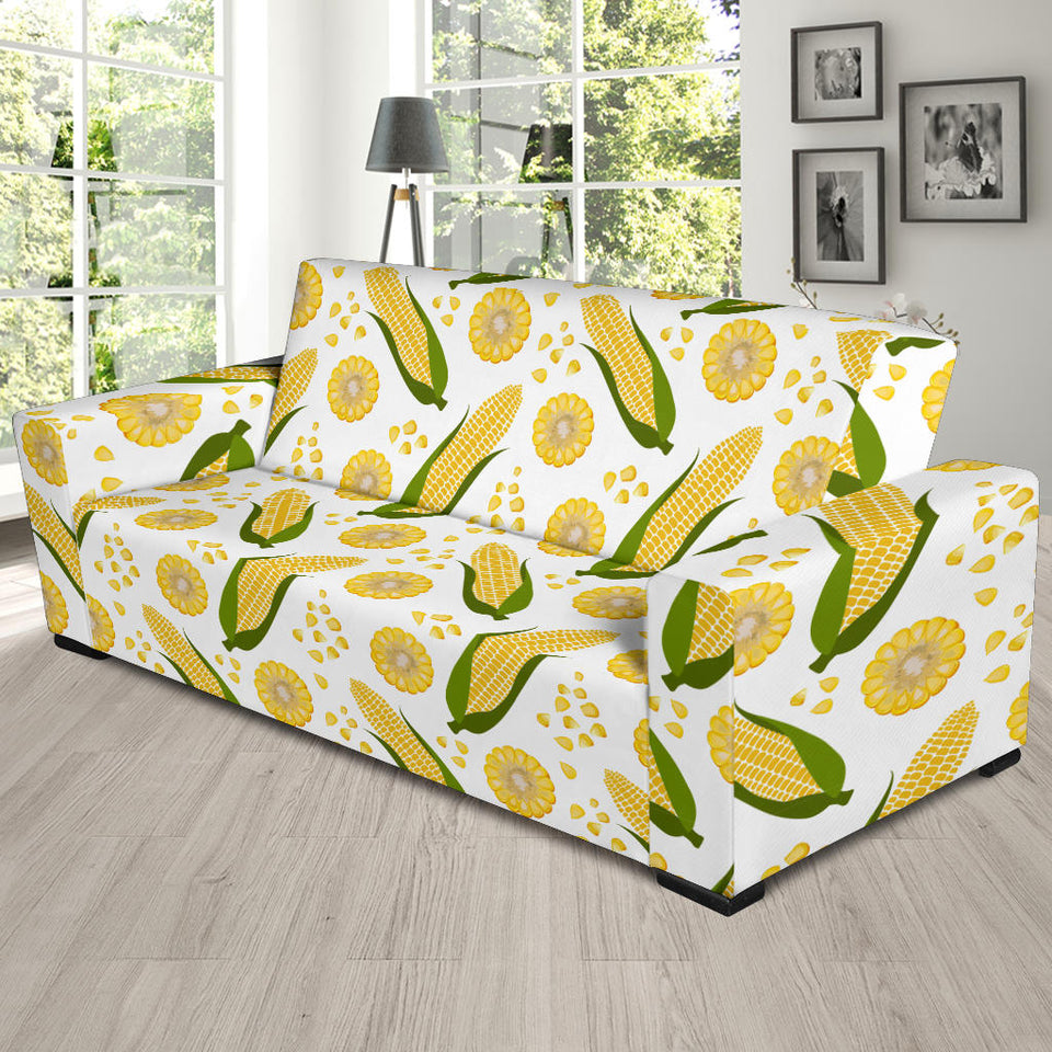 Corn Pattern Print Design 05 Sofa Slipcover