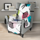 Dragonflies ginkgo leaves pattern Chair Cover Protector